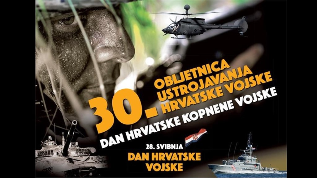 Trenutno pregledavate Obilježavanje 30. obljetnice ustrojavanja Oružanih snaga, Dana Hrvatske vojske i Dana Hrvatske kopnene vojske, Zagreb, 28. svibnja 2021