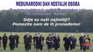 Pročitajte više o članku Obilježavanje Međunarodnog dana nestalih osoba i Dana sjećanja na  osobe nestale u Domovinskom ratu, Varaždin, 30. kolovoza 2023.