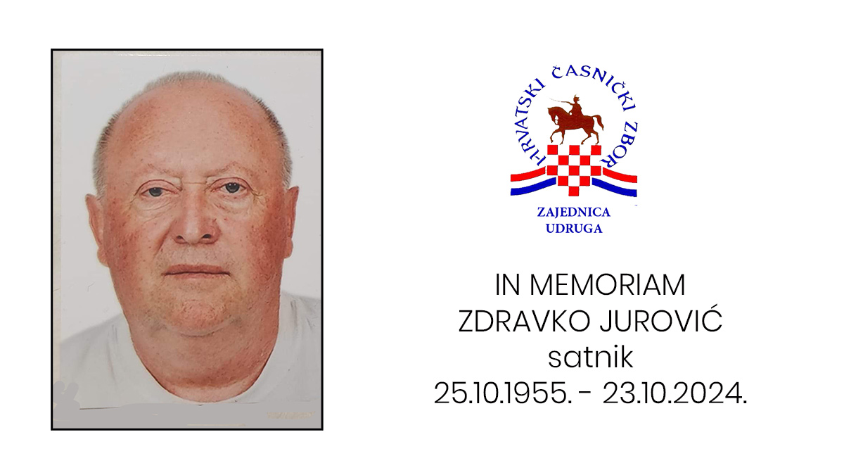 IN MEMORIAM ZDRAVKO JUROVIĆ, satnik