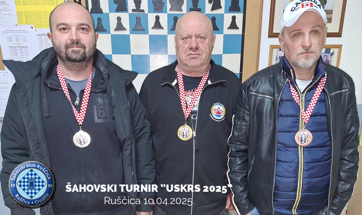 ŠAHOVSKI TURNIR „USKRS 2025” U RUŠČICI