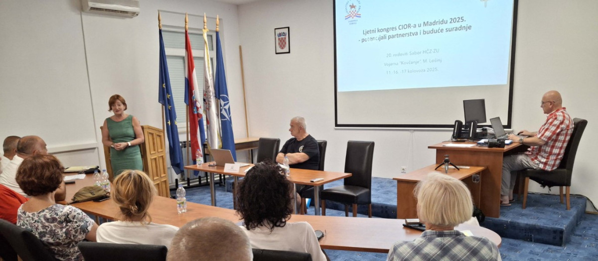 Predavanje : “Ljetni kongres CIOR-a u Madridu 2025. – potencijali partnerstva i buduće suradnje”